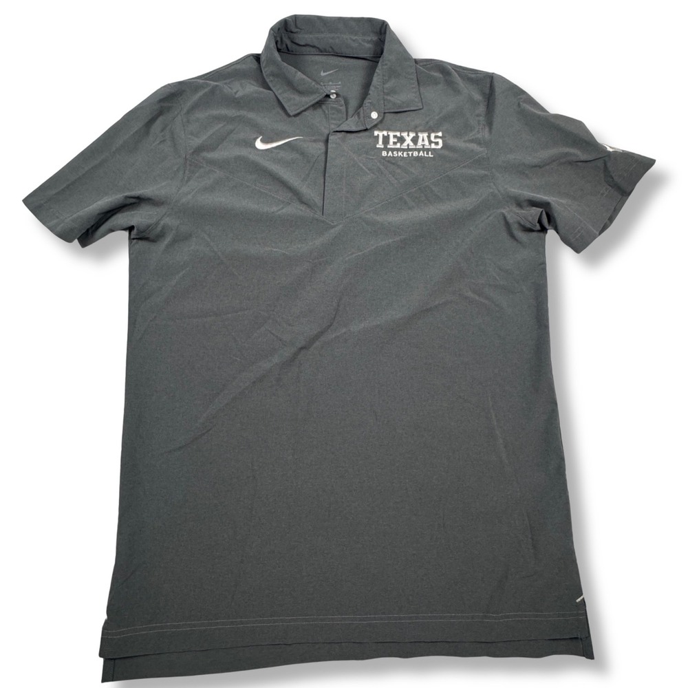 Nike Texas Basketball Polo KD Kevin Durant Dri-FIT Mens Grey DJ5123-060 Medium